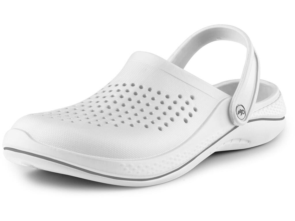 Obuv nazuvák CXS TREND, unisex, bielo-sivý