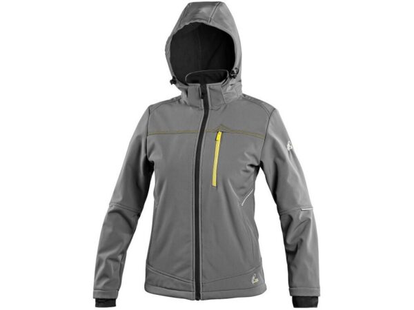 Bunda CXS STRETCH, dámska, softshell, sivá