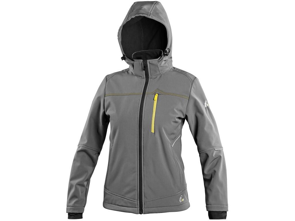 Bunda CXS STRETCH, dámska, softshell, sivá