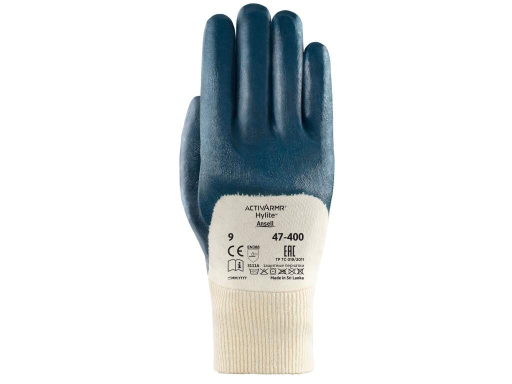 Rukavice ANSELL ActivArmr 47-400, máčané v nitrile