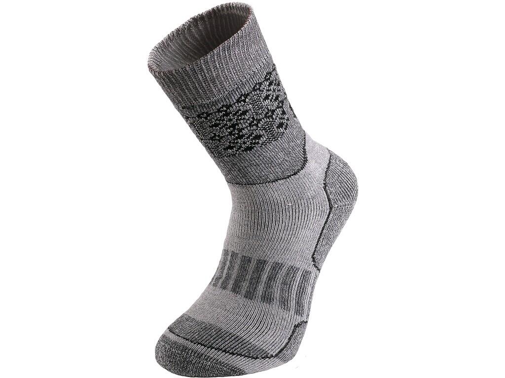 Ponožky CXS SKI, zimné, sivé