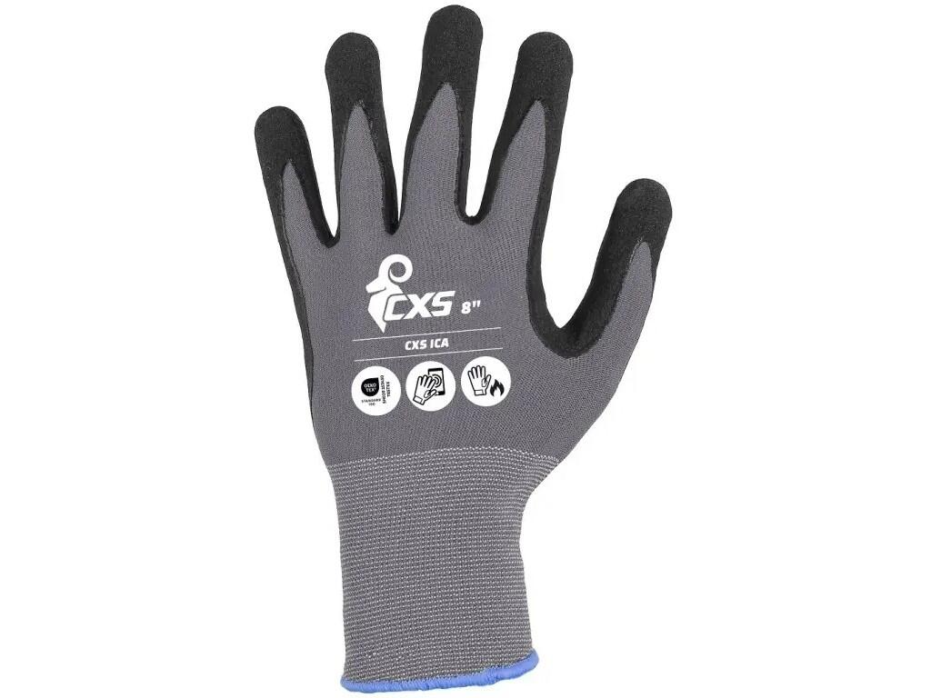 Rukavice ICA, máčané v nitrile, blister