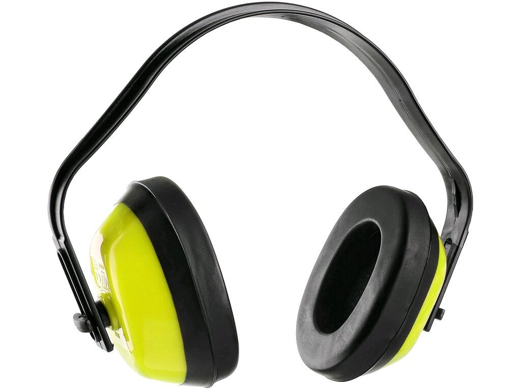 Mušľové chrániče sluchu EP101, fluor. žlté