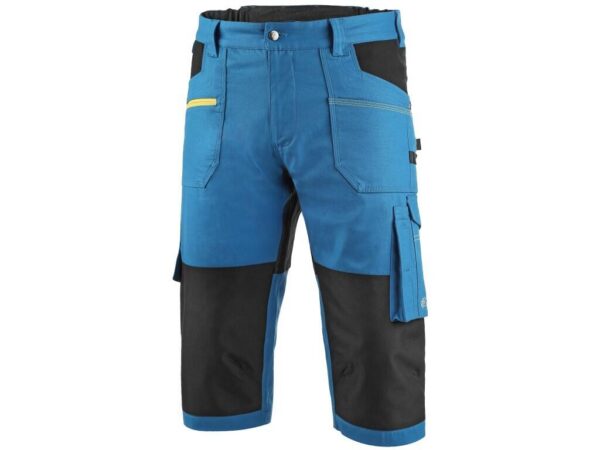 Nohavice 3/4 CXS STRETCH, pánske, stredne modré-čierne