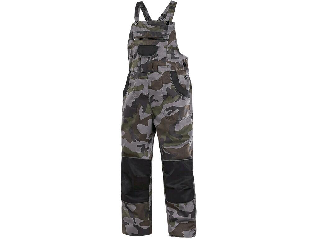 Nohavice s náprsenkou CXS CAMO, detské