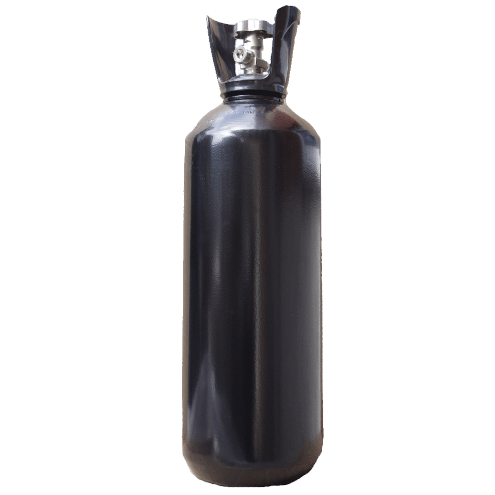 Fľaša CO2, 9 kg, 13,5 l s ventilom a prenoskou