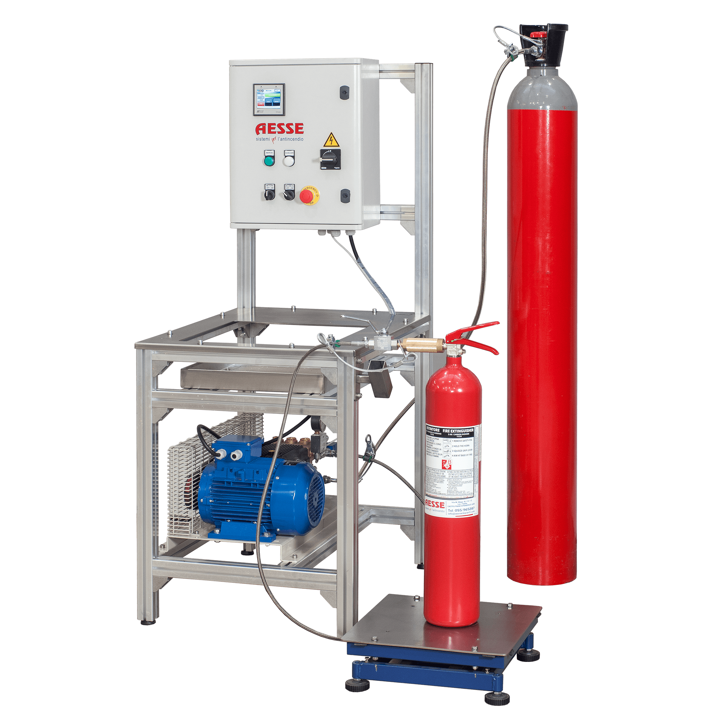 PC1S – poloautomatický plnič hasiacich prístrojov CO2