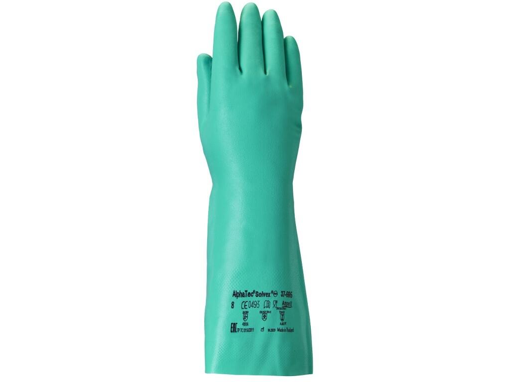 Chemické rukavice ANSELL SOL-VEX 37-695, máčané v nitrile
