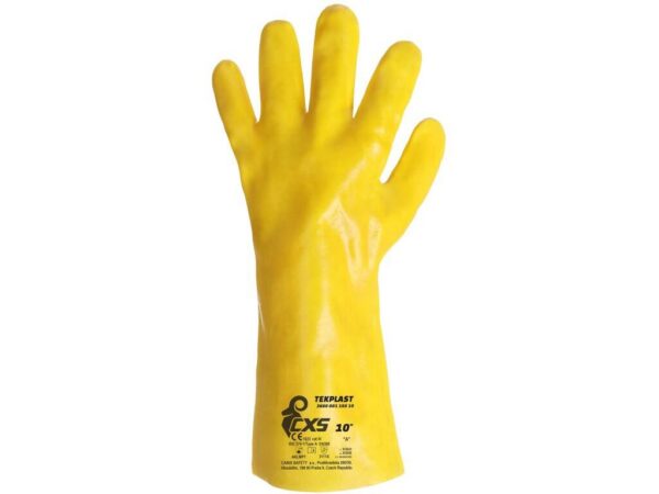 Rukavice CXS TEKPLAST, kyselinovzdorné