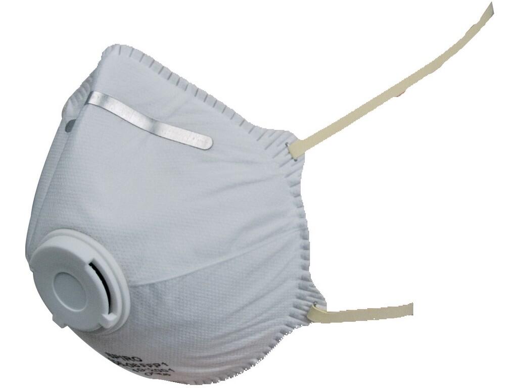 Filtračná polomaska CXS SPIRO P1, HY8612, tvarovaná s ventilom
