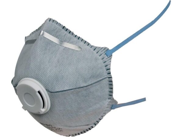 Filtračná polomaska CXS SPIRO P2, HY8626, tvarovaná s ventilčekom a aktívnym uhlím