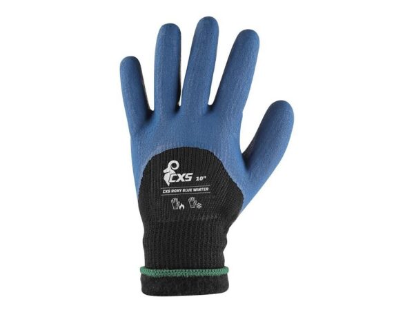 Rukavice CXS ROXY BLUE WINTER, zimné, máčané v latexe