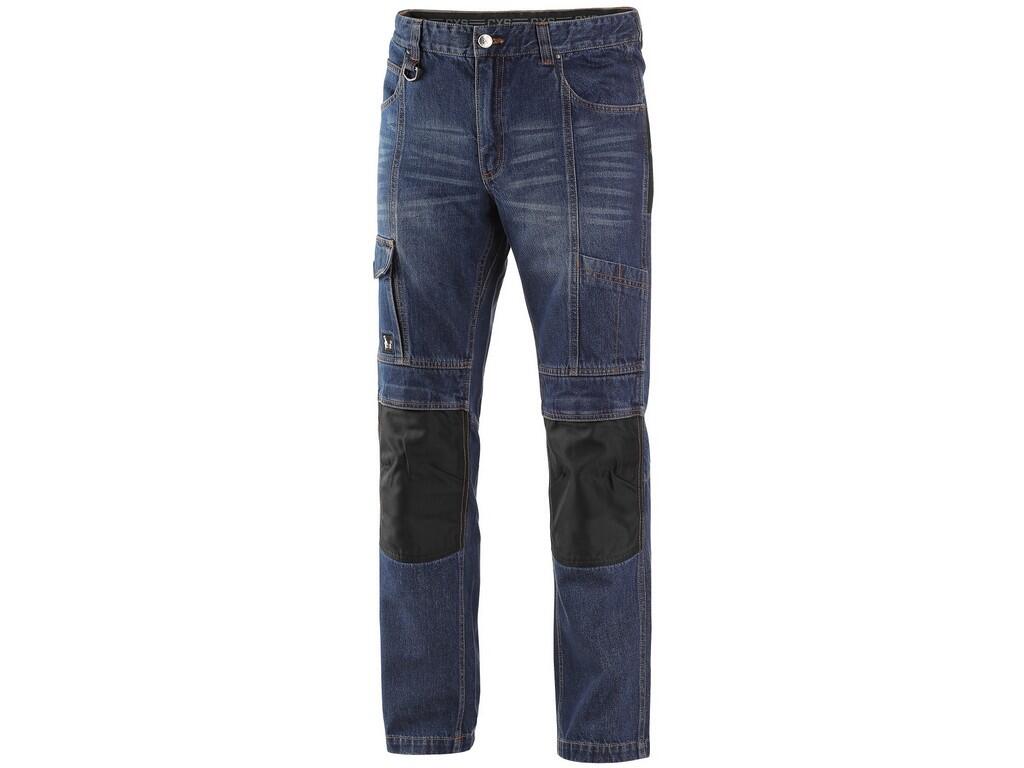 Nohavice jeans NIMES I, pánske, modro-čierne