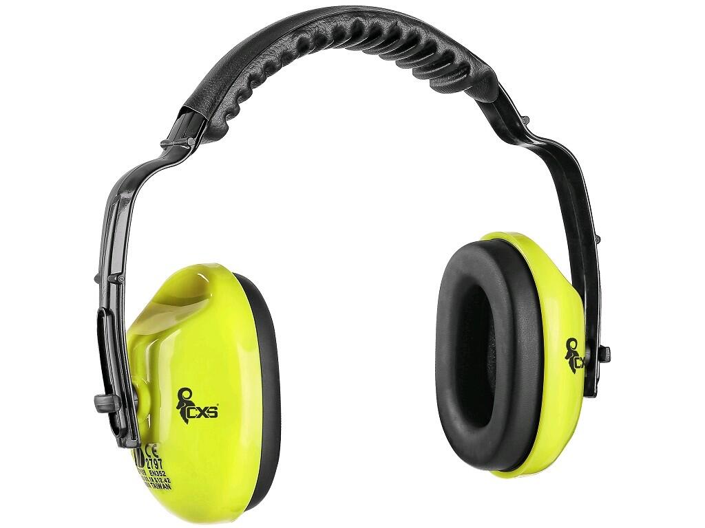 Mušľové chrániče sluchu EP106, fluor. žlté