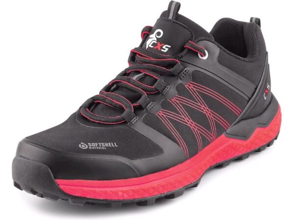Obuv CXS SPORT, poltopánka, čierno-červená