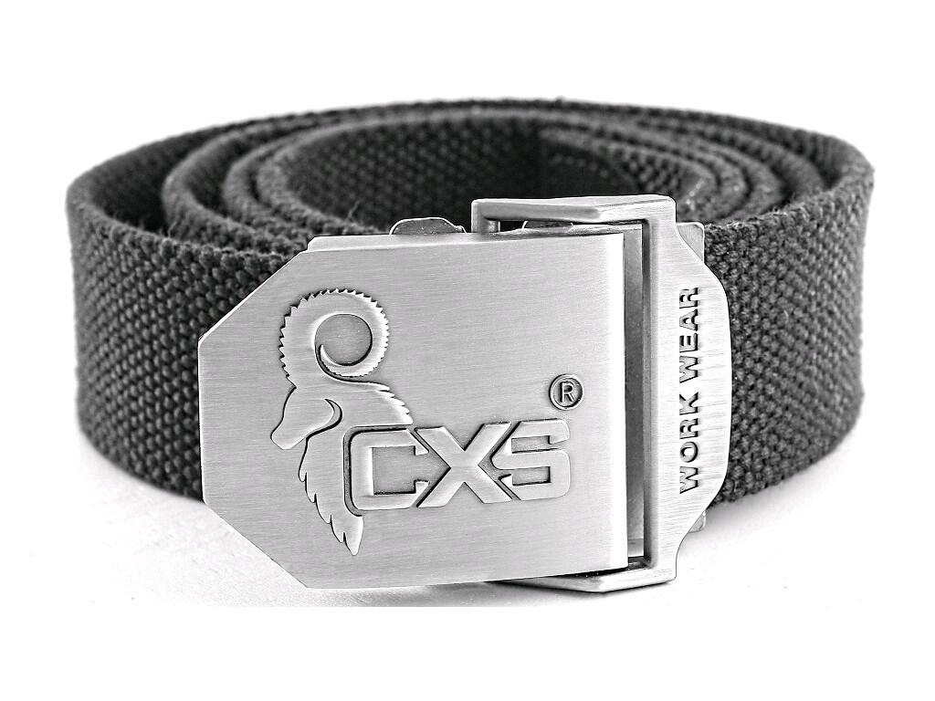 Opasok CXS NAVAH, čierny, 4 cm, 150cm, textilný, spona s logom CXS