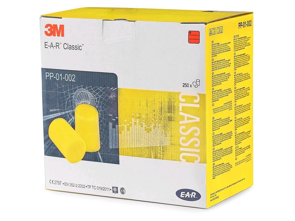 Zátkové chrániče sluchu 3M E-A-R CLASSIC, bal. 250 párov