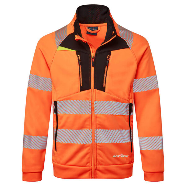 DX4 Hi-Vis mikina so zipsom