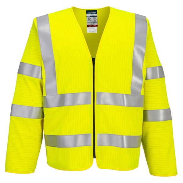 Bizflame Hi-Vis FR vesta s dlhým rukávom na zips