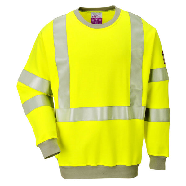 Nehorľavá Modaflame Antistatická Hi-Vis mikina