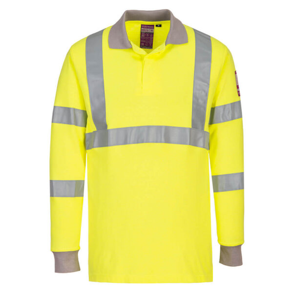 FR Modaflame Hi-Vis antistatická polokošeľa s dlhým rukávom
