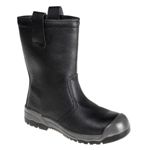 Oceľové akčné kožené topánky Rigger Boot S1P SR