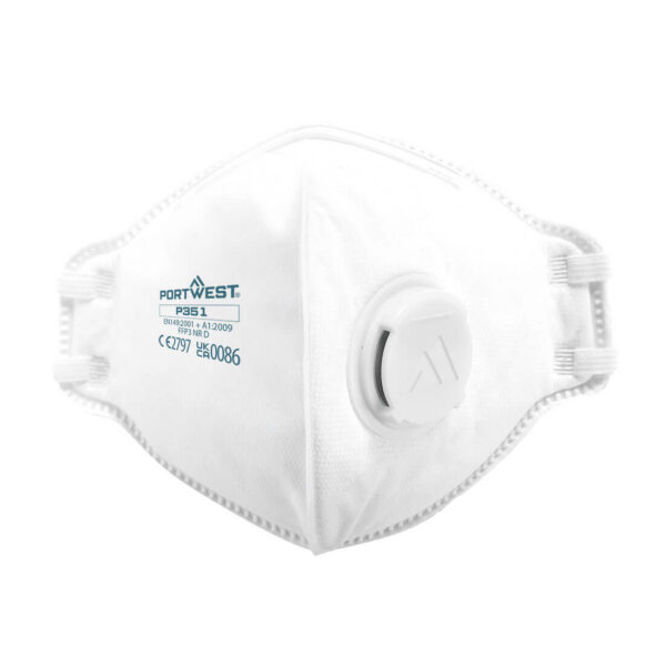 FFP3 skladací Dolomit respirátor s ventilom (20ks)