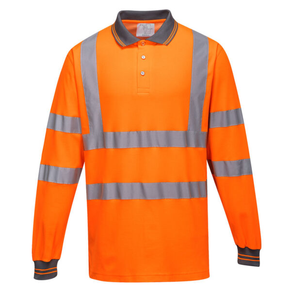 Bavlnené polo-tričko Hi-Vis Comfort L/S