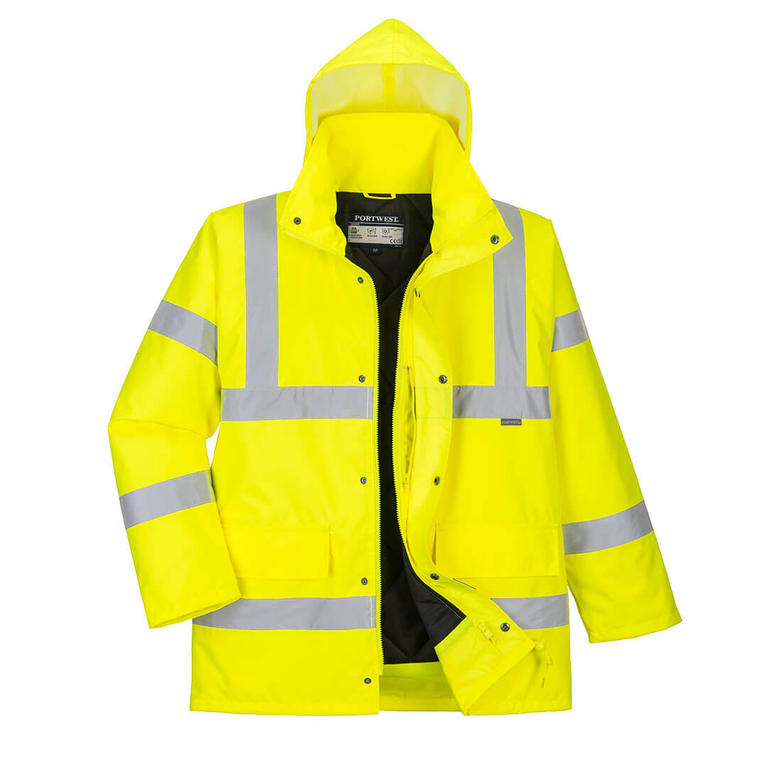 Hi-Vis Traffic reflexná priedušná zimná bunda