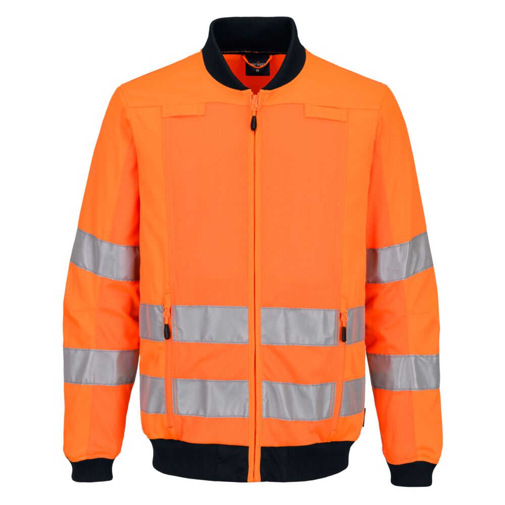 Pracovná Hi-Vis bunda so sieťovanými panelmi