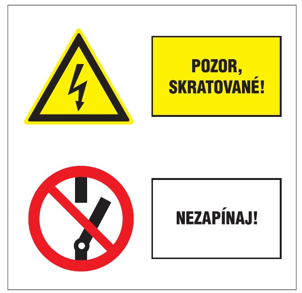Pozor skratované!