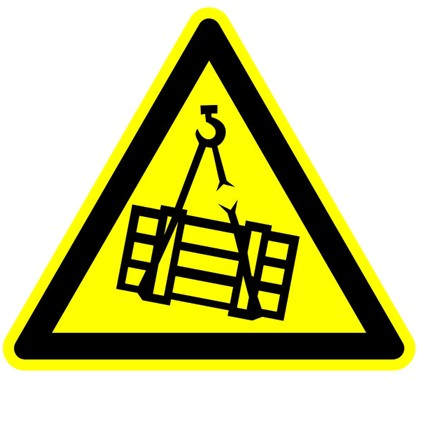 Symbol Pozor, zavesené bremeno!