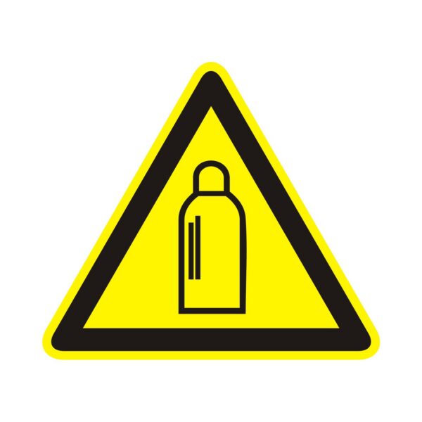 Symbol, Pozor, tlakové nádoby s plynom!
