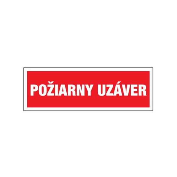 Požiarny uzáver