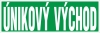 Značka - východ EXIT Fólia Hl