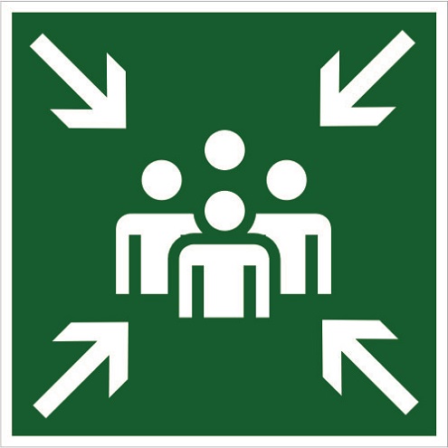 Symbol Zhromažďovacie miesto plast 1mm