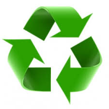 Recyklácia - piktogram, nálepka na sep. odpad