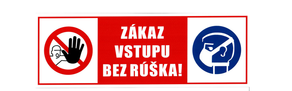 Zákaz vstupu bez rúška